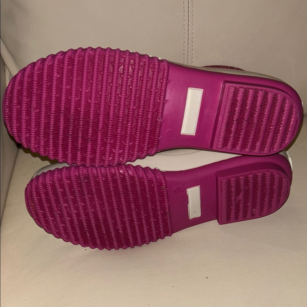 Sugar Pink and White Glitter Boots - Picture 5 of 6